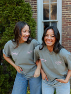 Delight Gray Initials Tee