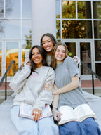 Delight Gray Initials Tee