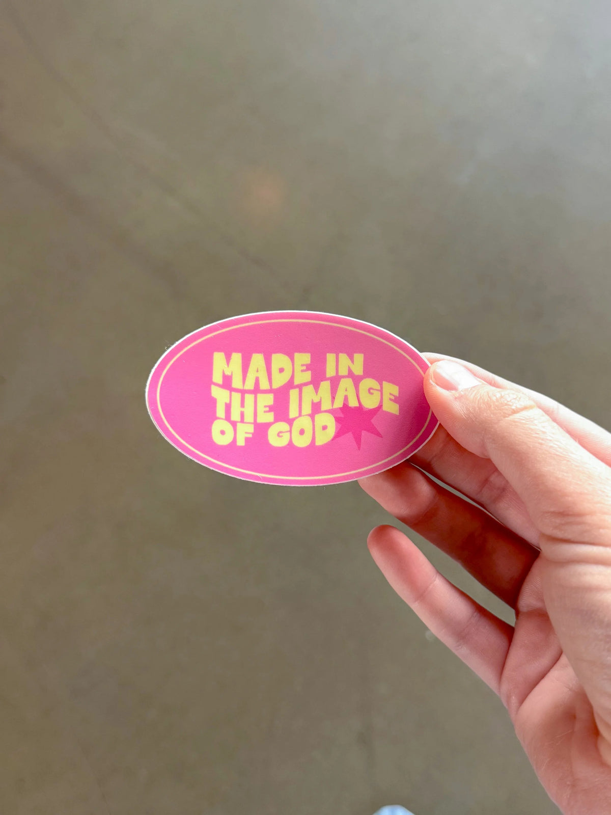 NEW: Made in the Image of God Sticker